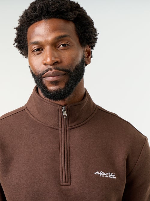 Sweatshirt met opstaande kraag - Kiabi