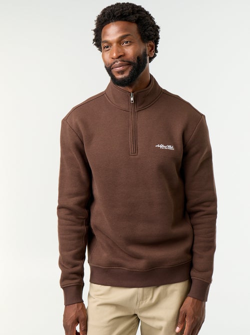Sweatshirt met opstaande kraag - Kiabi