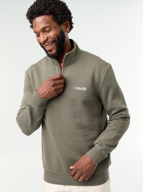 Sweatshirt met opstaande kraag - Kiabi