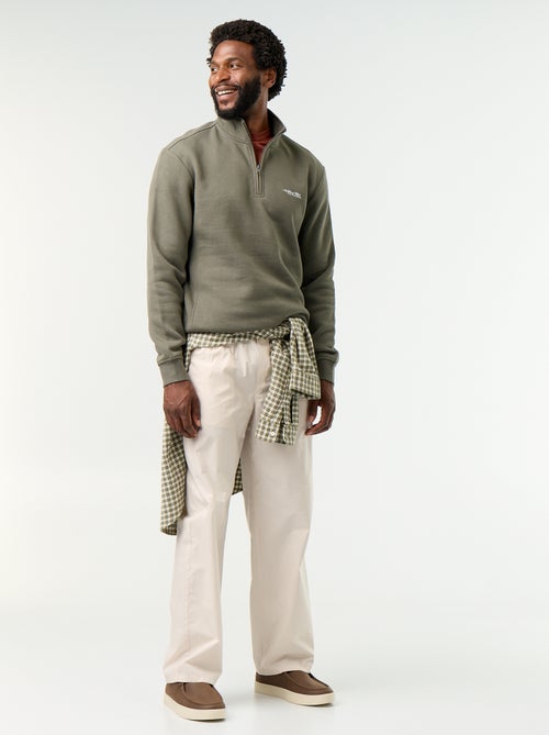 Sweatshirt met opstaande kraag - Kiabi