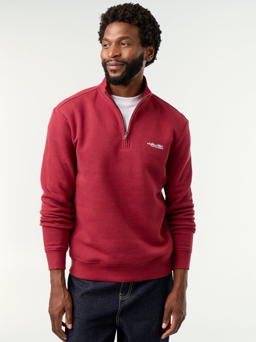 Sweatshirt met opstaande kraag - Kiabi