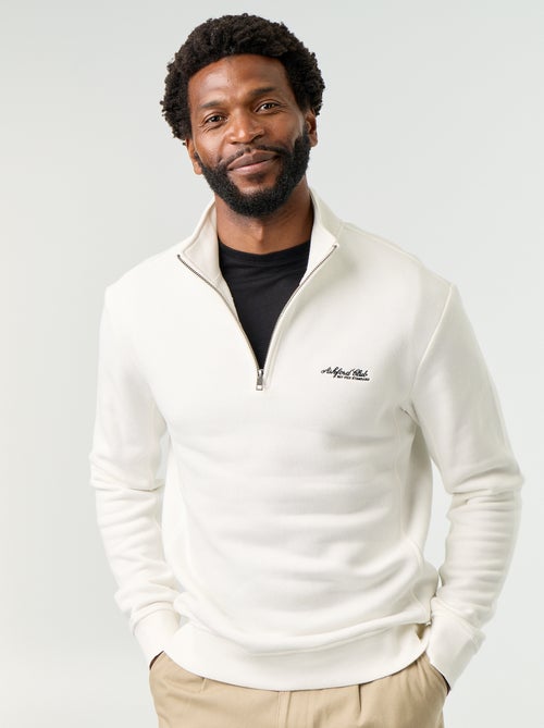 Sweatshirt met opstaande kraag - Kiabi