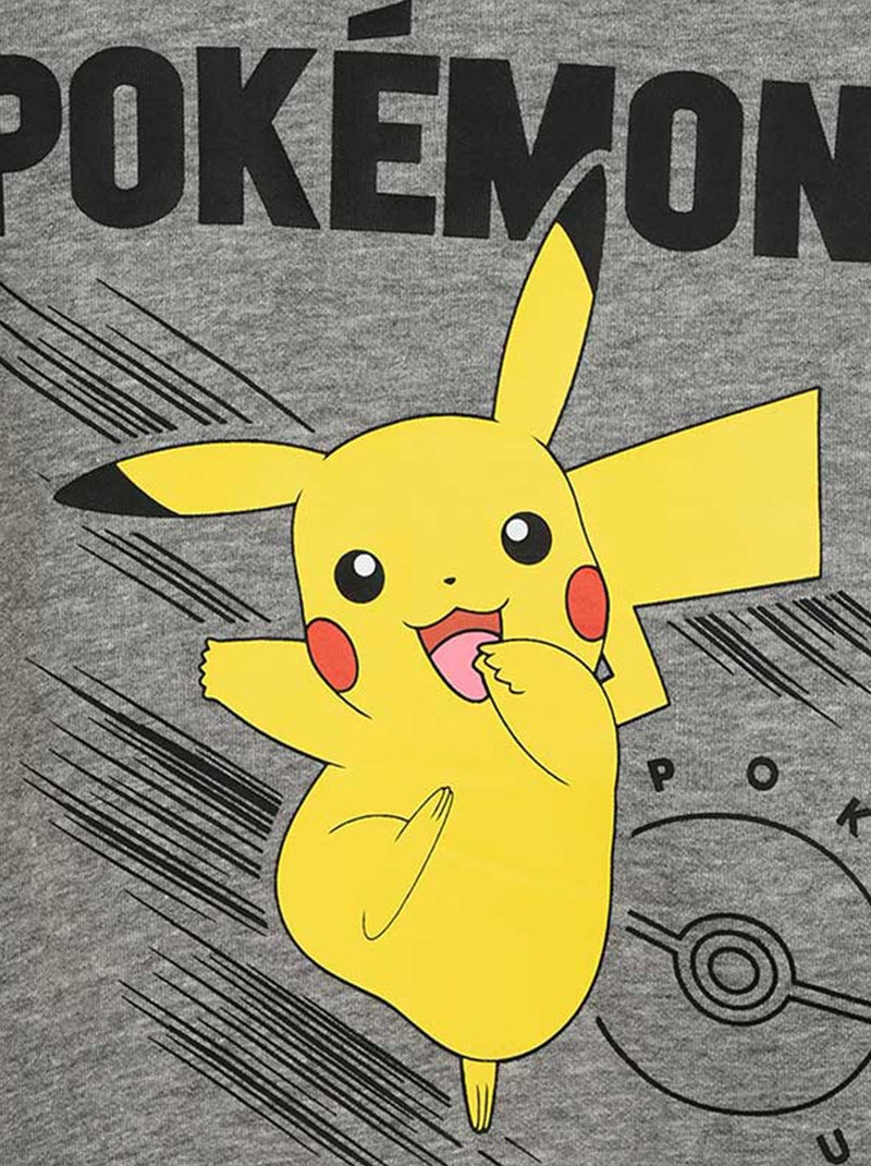 Sweatshirt met 'Pokémon' 'Pikachu'-print Grijs - Kiabi