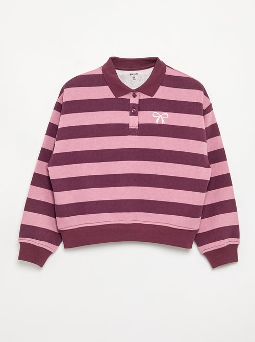 Sweatshirt met polokraag - Kiabi