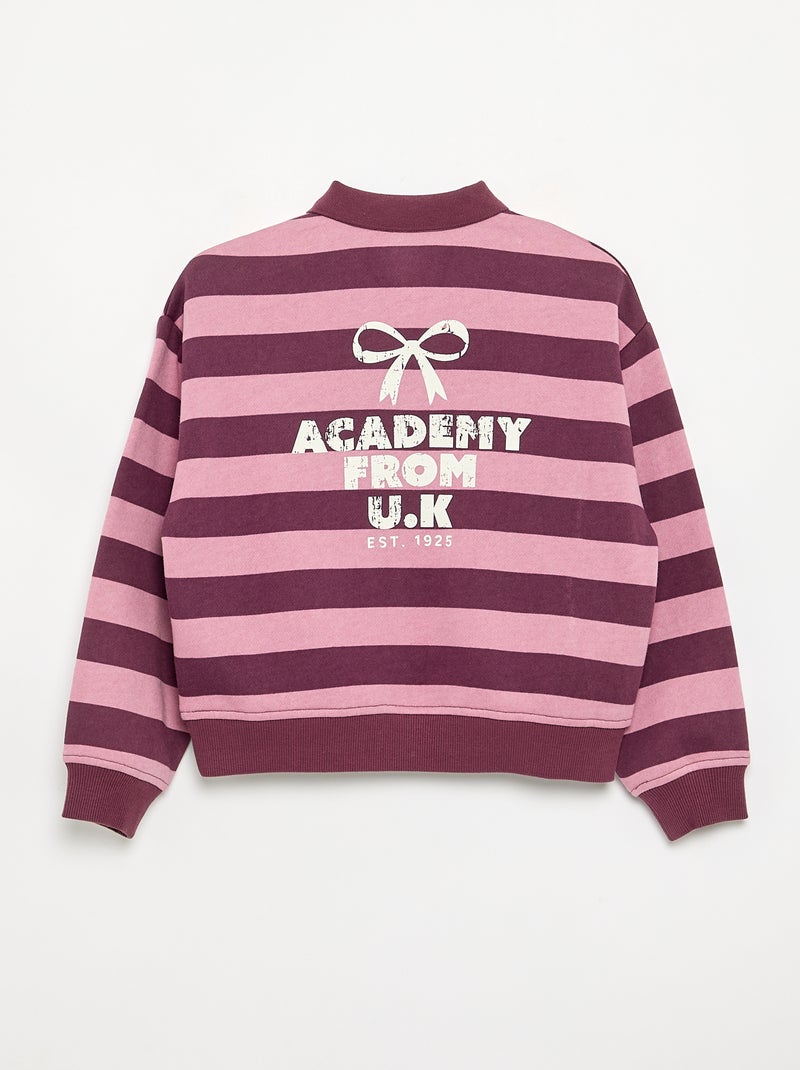 Sweatshirt met polokraag Rose - Kiabi