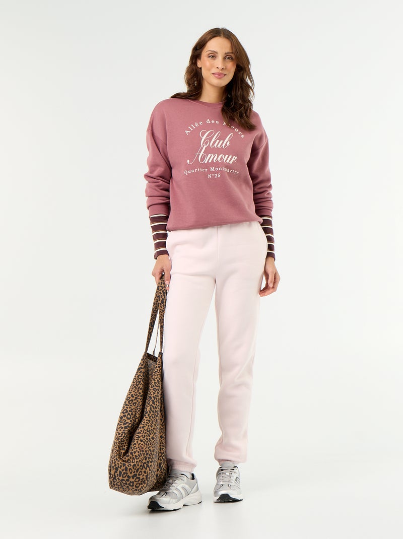 Sweatshirt met print Rose - Kiabi