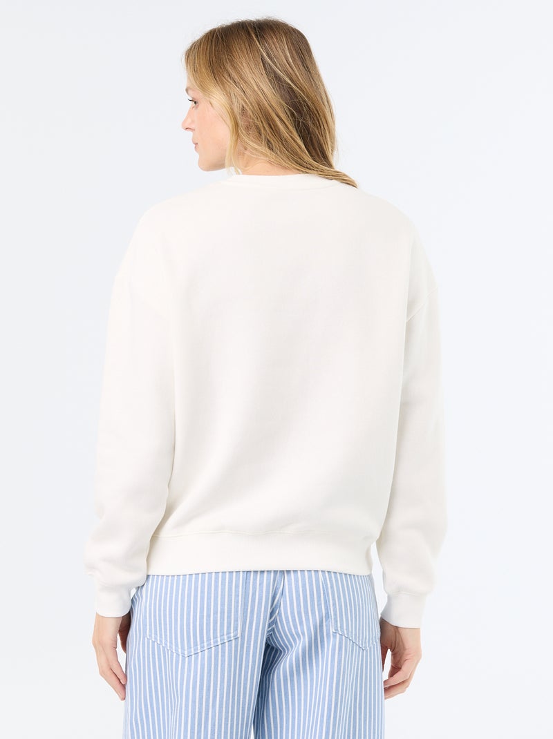 Sweatshirt met print Wit - Kiabi