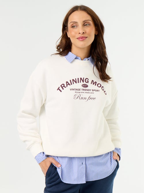 Sweatshirt met print - Kiabi