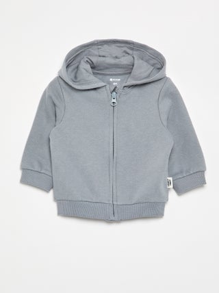 Sweatshirt met rits en capuchon