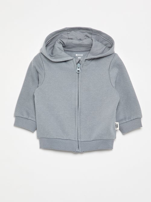 Sweatshirt met rits en capuchon - Kiabi