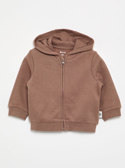 Sweatshirt met rits en capuchon - Kiabi