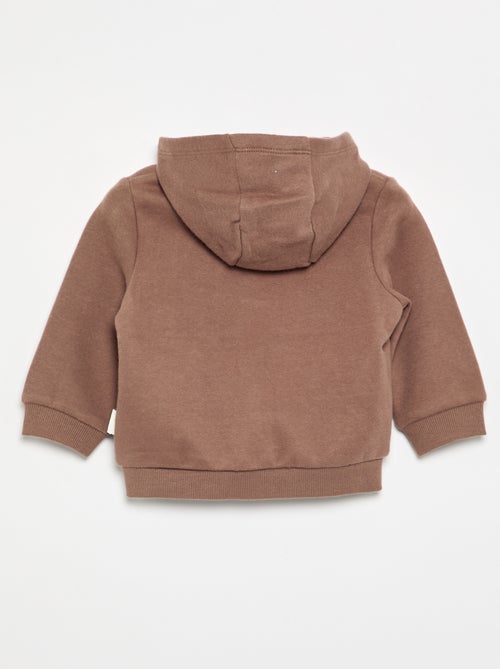 Sweatshirt met rits en capuchon - Kiabi