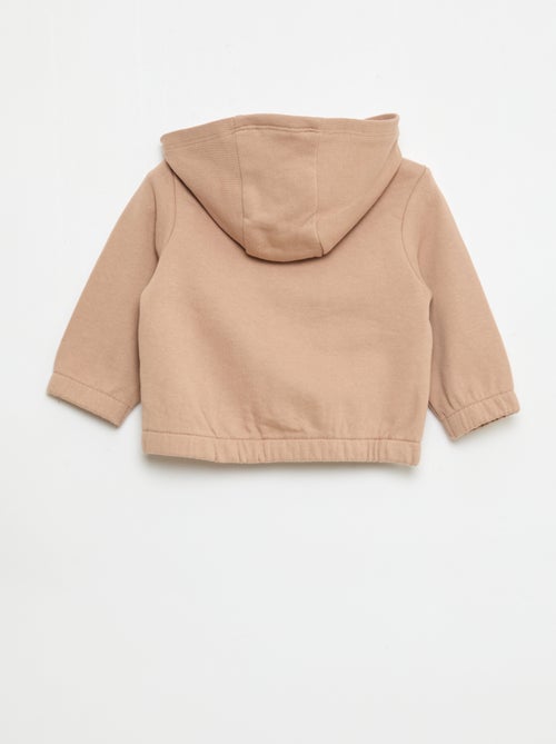 Sweatshirt met rits van french terry - Kiabi