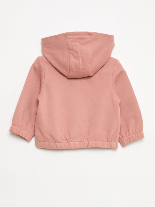 Sweatshirt met rits van french terry - Kiabi