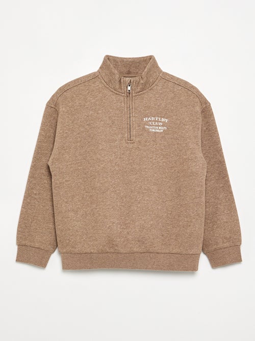 Sweatshirt met ritskraag - Kiabi Sweatshirt met ritskraag - Kiabi