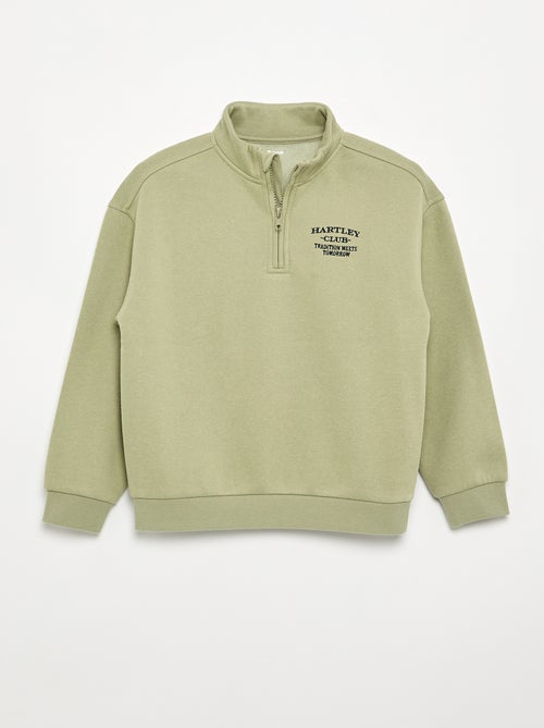Sweatshirt met ritskraag - Kiabi