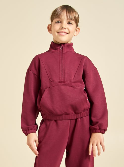 Sweatshirt met ritskraag - Kiabi