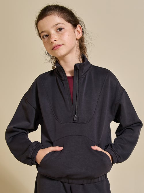 Sweatshirt met ritskraag - Kiabi Sweatshirt met ritskraag - Kiabi