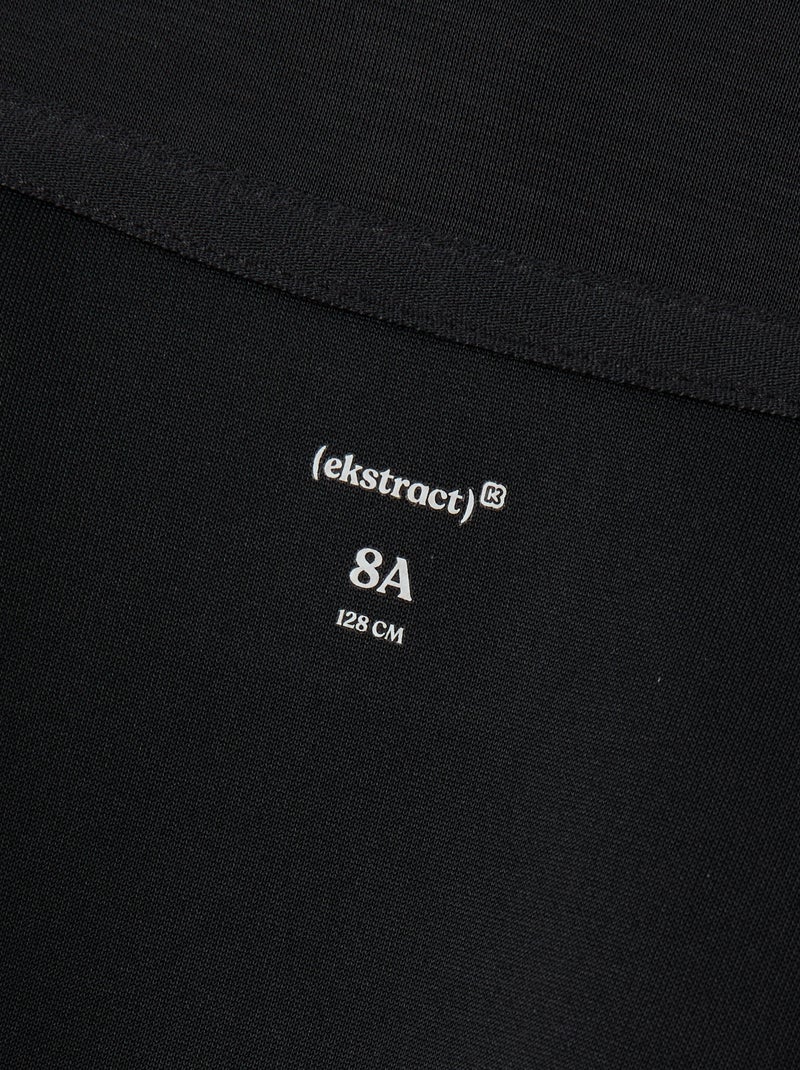 Sweatshirt met ritskraag Zwart - Kiabi