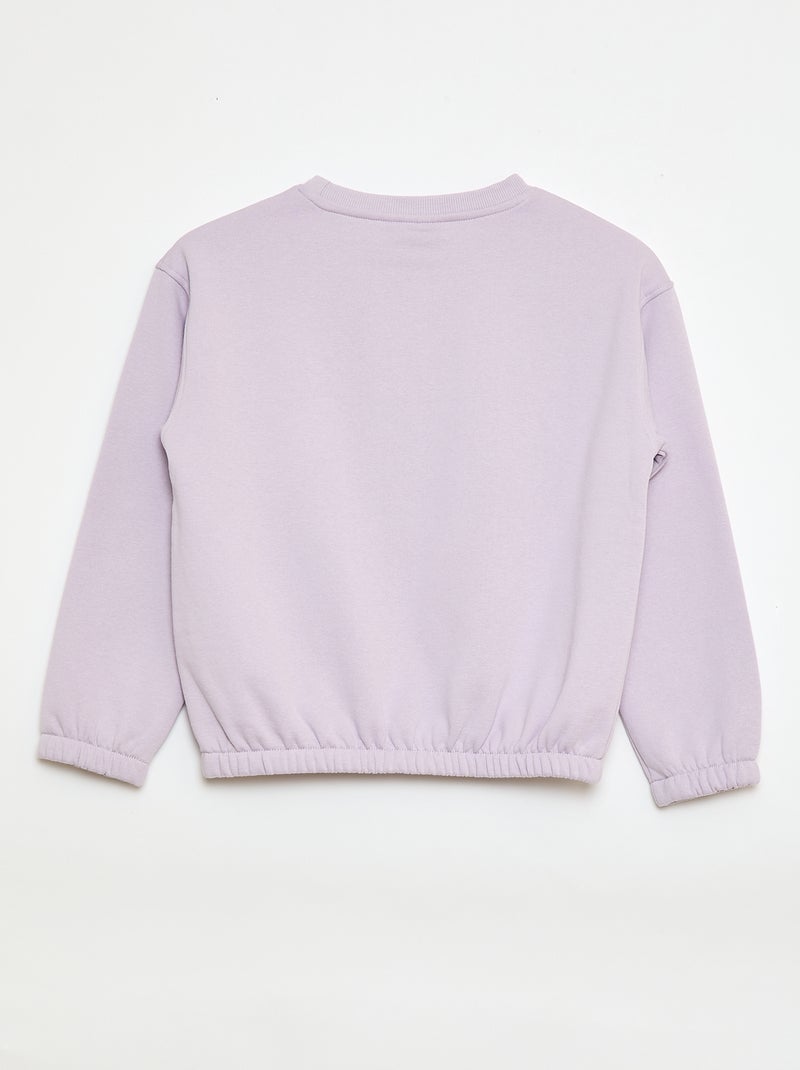 Sweatshirt met ronde hals 'Minnie' Paars - Kiabi