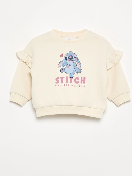 Sweatshirt 'Stitch' 'Disney' met ruches op de schouders - Kiabi