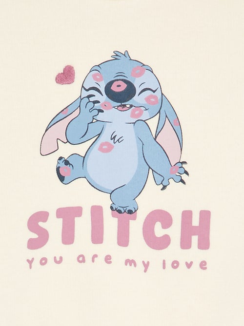Sweatshirt 'Stitch' 'Disney' met ruches op de schouders - Kiabi