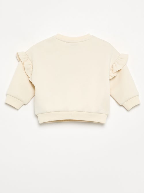 Sweatshirt 'Stitch' 'Disney' met ruches op de schouders - Kiabi