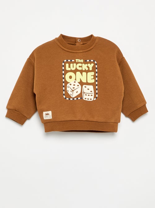 Sweatshirt van bedrukt molton - Kiabi