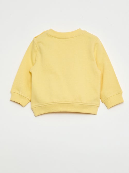 Sweatshirt van lichte joggingstof met print - Kiabi