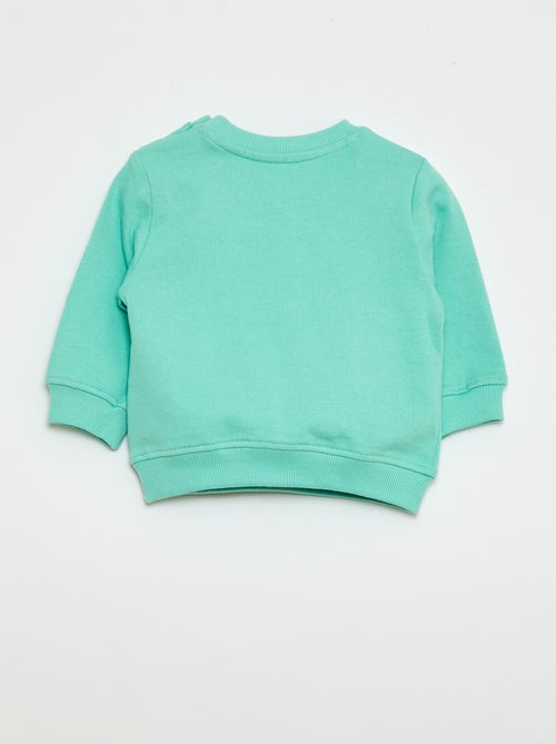 Sweatshirt van lichtgewicht joggingstof met print - Kiabi