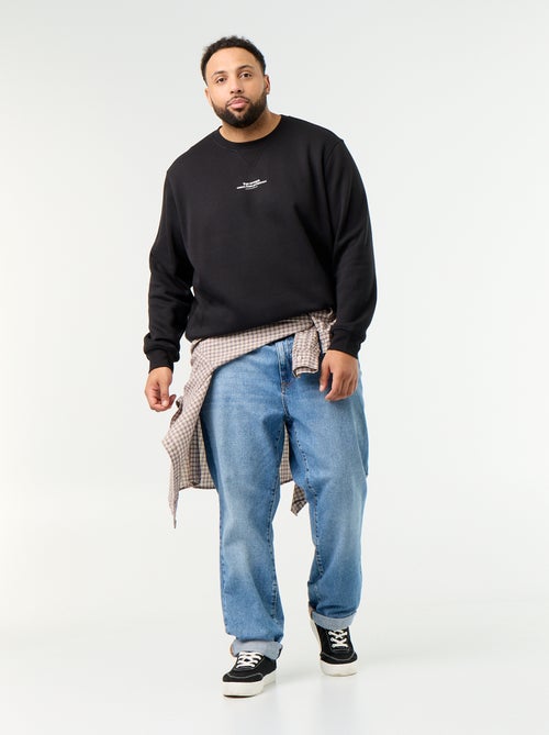 Sweatshirt van molton met opschrift - Kiabi Sweatshirt van molton met opschrift - Kiabi
