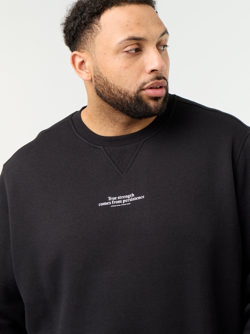 Sweatshirt van molton met opschrift - Kiabi Sweatshirt van molton met opschrift - Kiabi