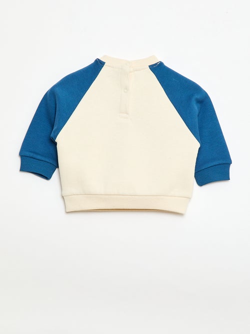 Sweatshirt van molton met raglanmouwen - Kiabi