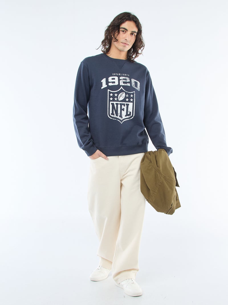 Sweatshirt van molton 'NFL' Blauw - Kiabi