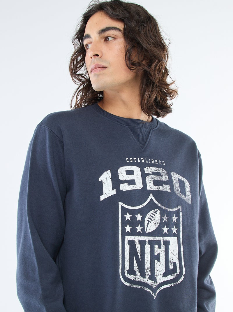 Sweatshirt van molton 'NFL' Blauw - Kiabi