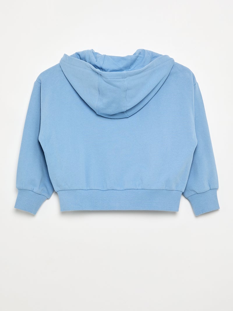 Sweatvest met capuchon Blauw - Kiabi