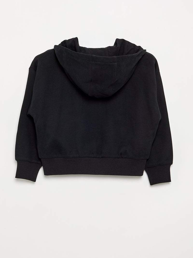 Sweatvest met capuchon Zwart - Kiabi