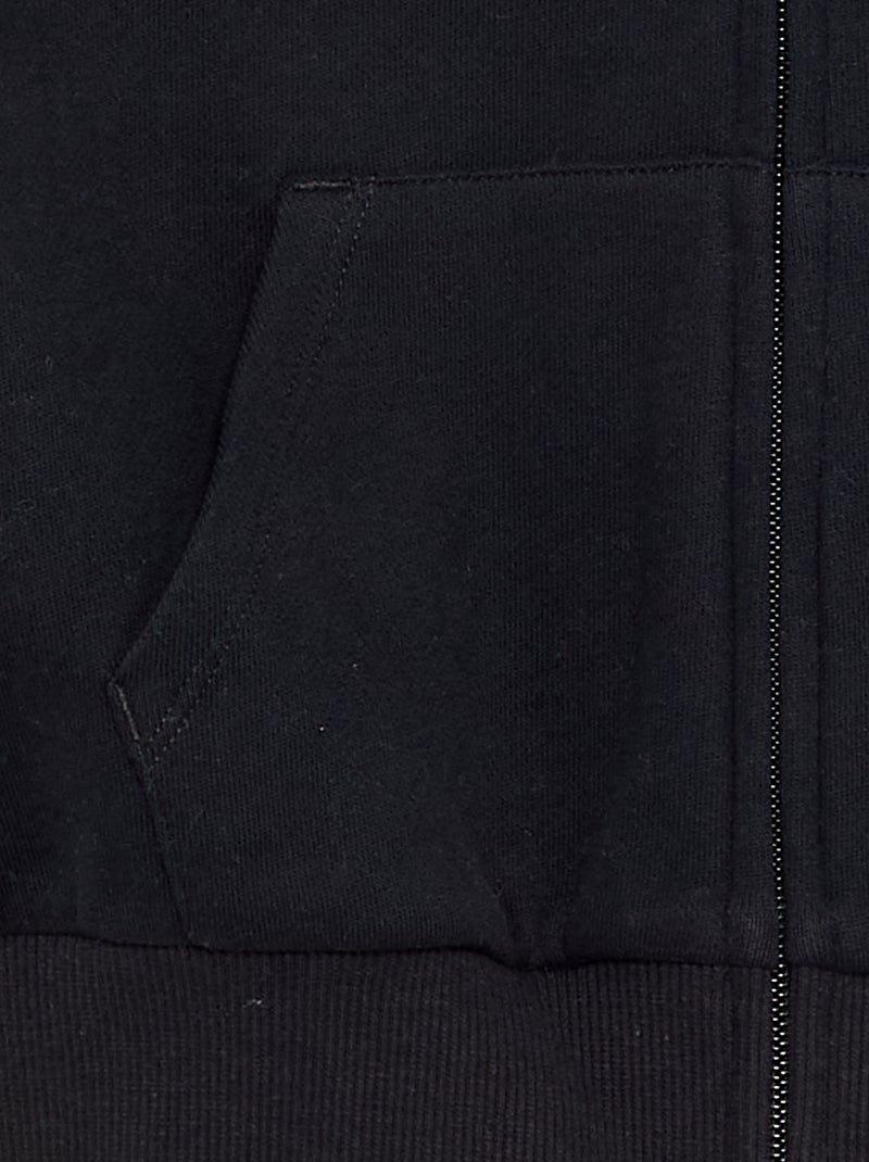 Sweatvest met capuchon Zwart - Kiabi