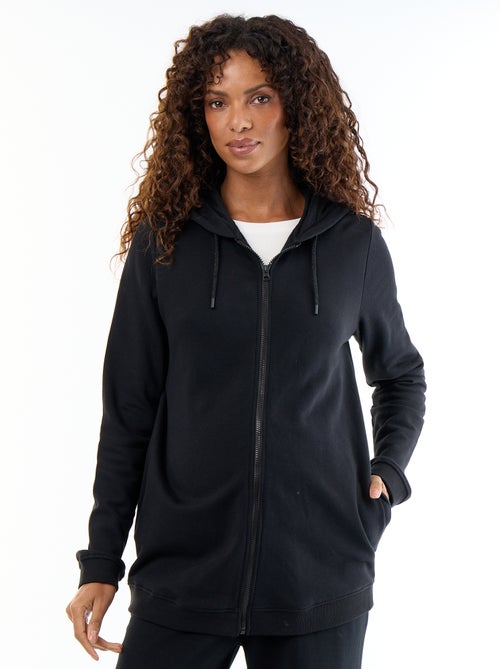 Sweatvest met rits en capuchon voor borstvoeding - Kiabi