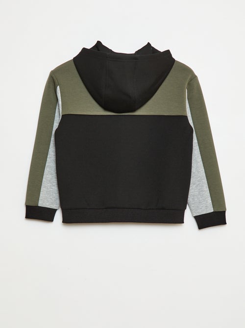 Sweatvest met rits en kap - Kiabi