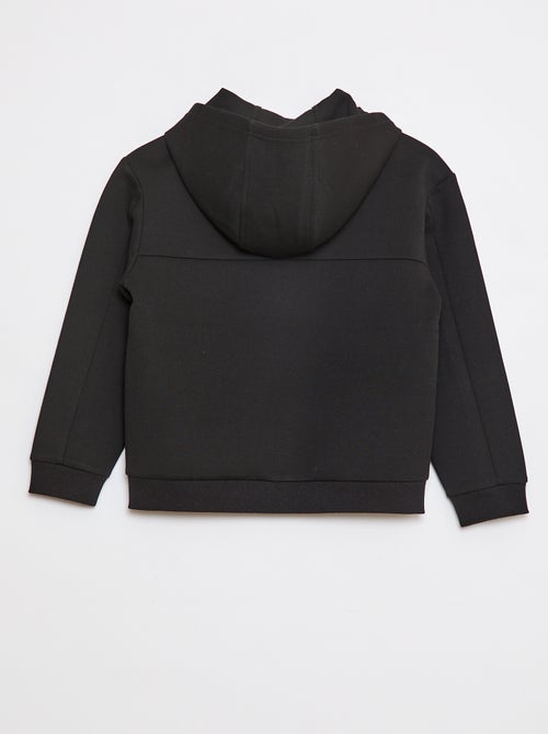 Sweatvest met rits en kap - Kiabi