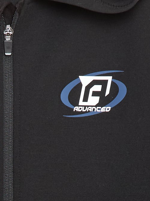 Sweatvest met rits en kap - Kiabi