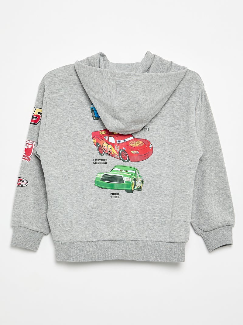 Sweatvest met rits met capuchon 'Disney' 'Cars' Grijs - Kiabi