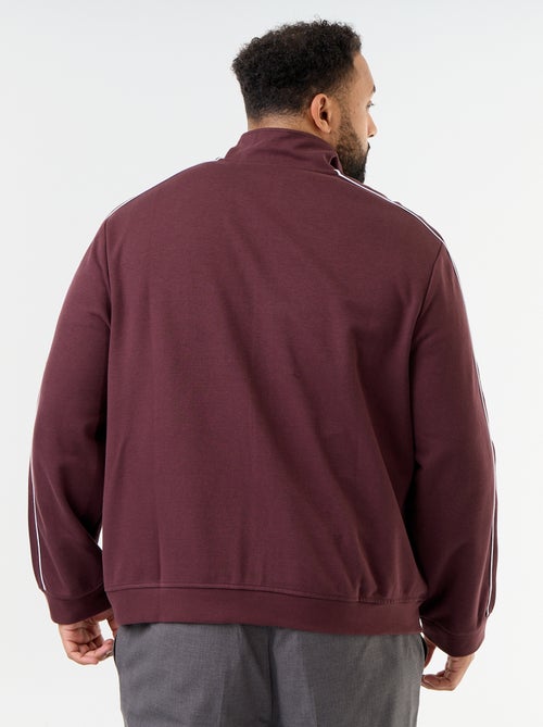 Sweatvest met rits van lichte molton - Kiabi