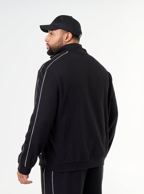 Sweatvest met rits van lichte molton - Kiabi