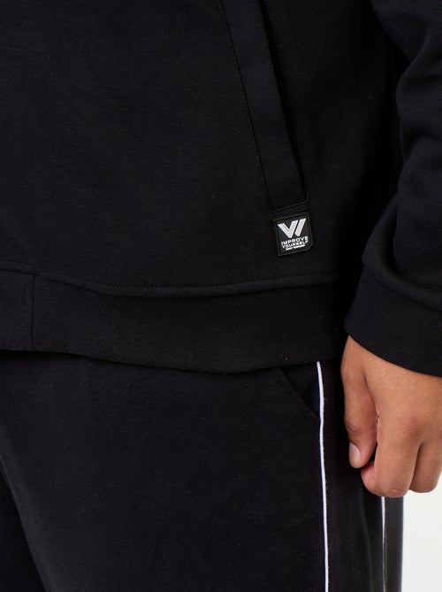 Sweatvest met rits van lichte molton - Kiabi