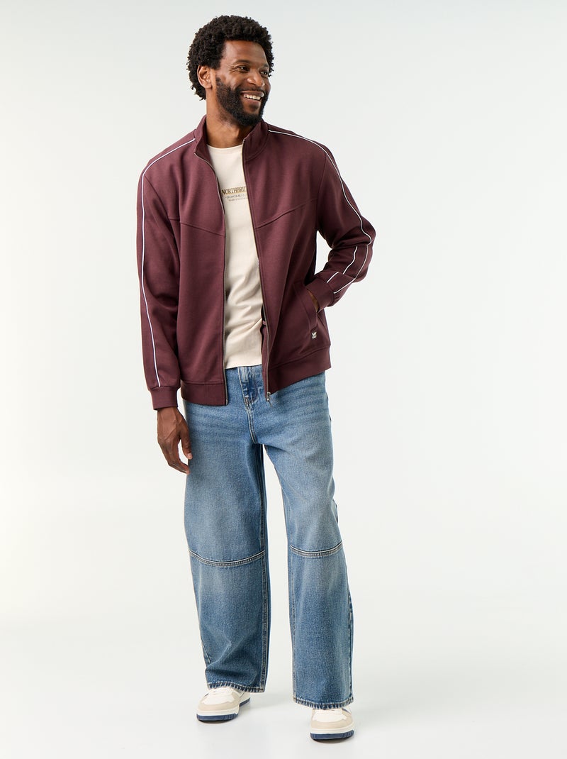 Sweatvest van molton Paars - Kiabi