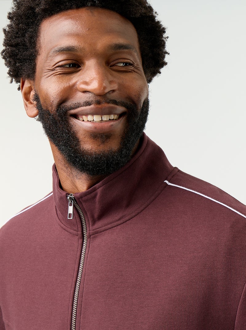 Sweatvest van molton Paars - Kiabi