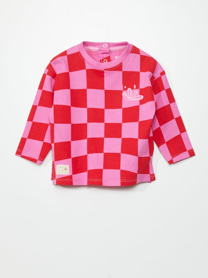 T-shirt - 'Grafik Edition' ROSE - Kiabi