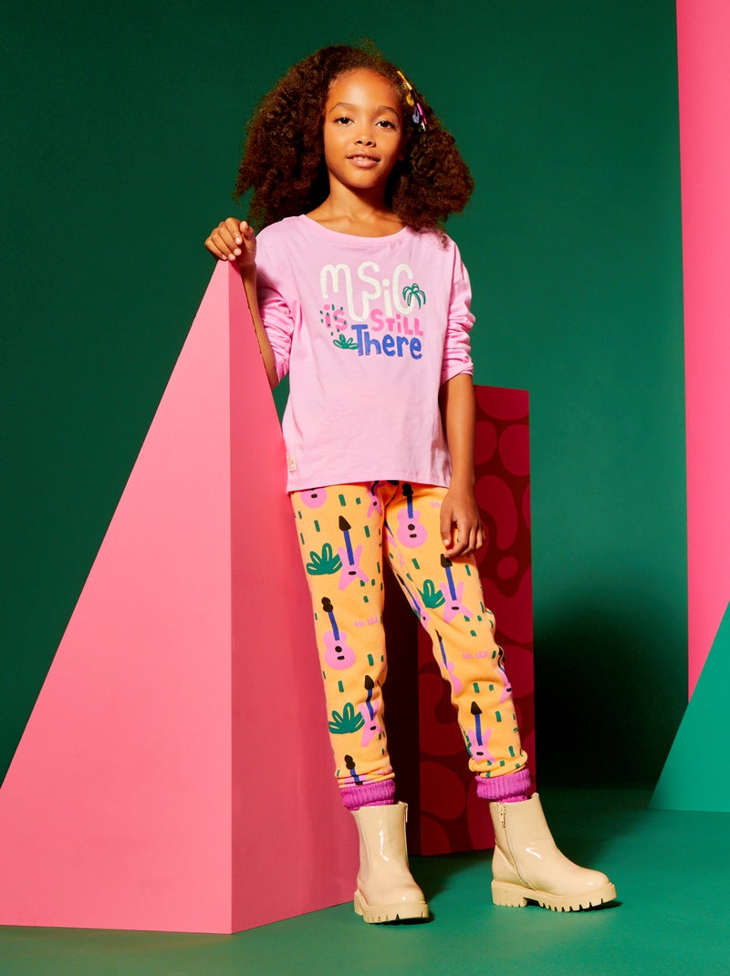 T-shirt - 'Grafik Edition' ROSE - Kiabi